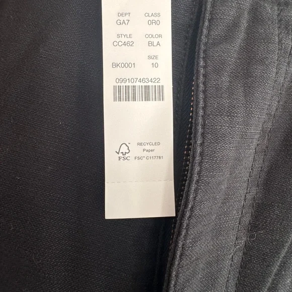 NWT J. Crew Black Wide Leg Pants - Picture 2 of 6